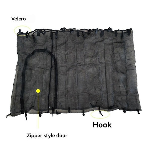 Skyddsnät för Trampolin, Ersättningsnät, 1,5 m