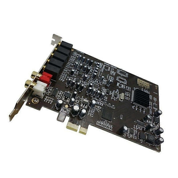 5.1 Äänikortti PCI Express PCI-E Sisäänrakennettu Kaksoislähtöliitäntä PC Window XP/7/8/10:lle