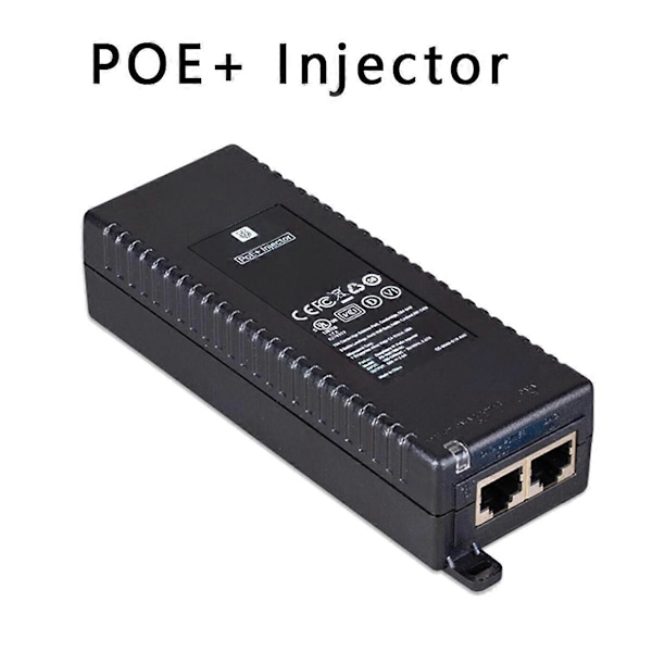 Gigabit POE-injektor 1000M Enhetsutgång 30w Standardströmförsörjning