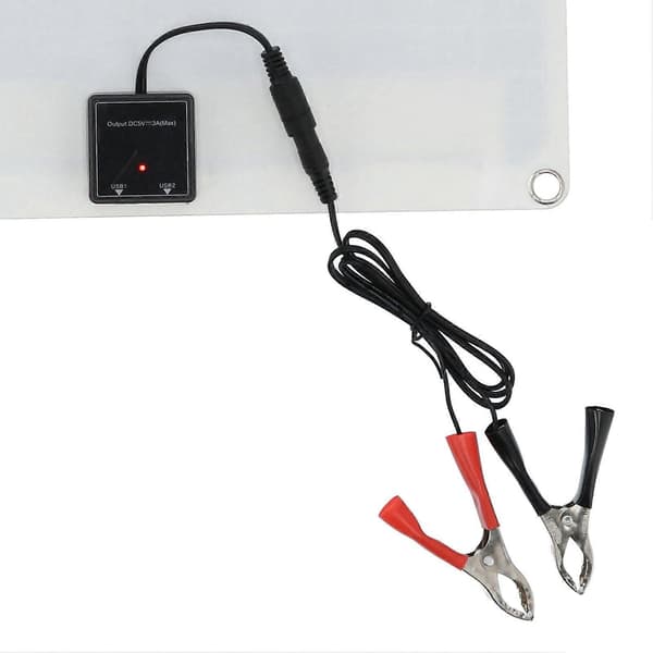25Wx2 Solpanel Kit 20V Fotovoltaisk Panel Nødoplader til Udendørs Rejser Camping