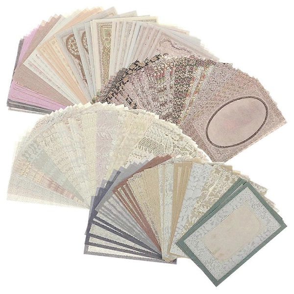 200 ark Scrapbook-papper Spetskantat Scrapbook-papper