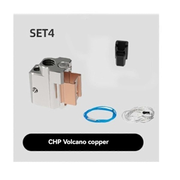 För CHP Volcano Värmeblock för 3D-skrivare Värmerör Koppar