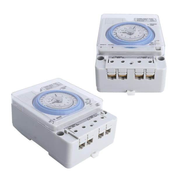Timer Switch Mekanisk Timer Strömbrytare för Hushålls Tidskontroll Elektronisk Utrustningstillbehör 100V240V TB388