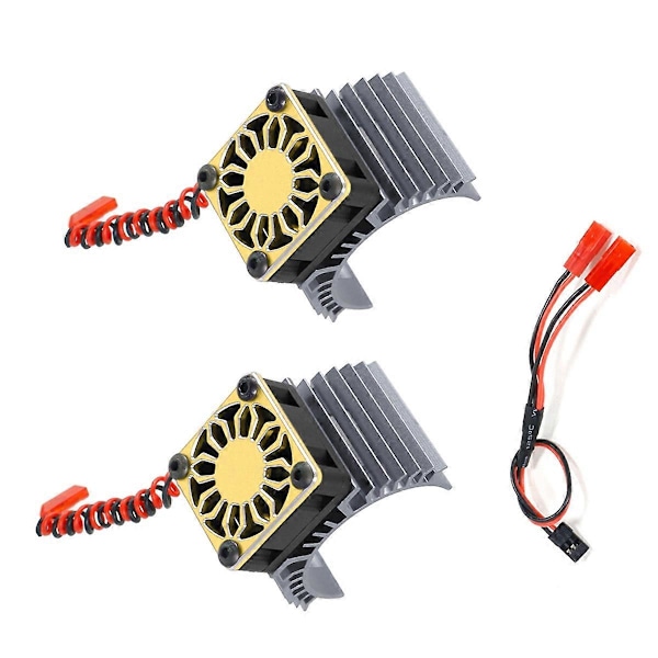 RC Motor Kylfläkt Kylare 36mm för RC Bil 1/8 1/10 Skala Guld