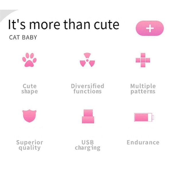 Tre ljus USB Uppladdningsbar Katt rolig pinne för Interaktion C