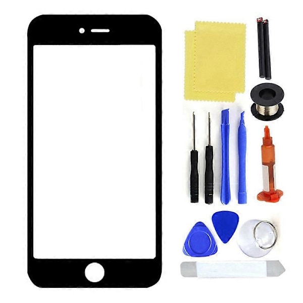 Hållbar Ersättningsverktygssats för Telefonskärm Digitizer Kompatibel iPhone 7/7p/8/8p/se2 Black for iPhone 7