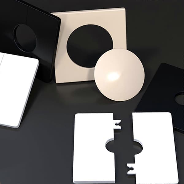 Væg Split Flange Roset Dækplade Klimaanlæg Støvrørs Prop White 32mm