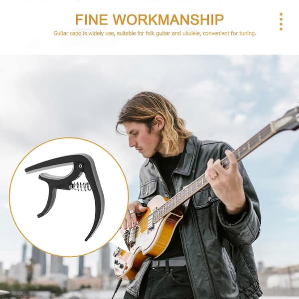 Gitarr Capo Folk Akustiska Gitarrer Capo Ersättning Ukulele Capo för Uppträdande