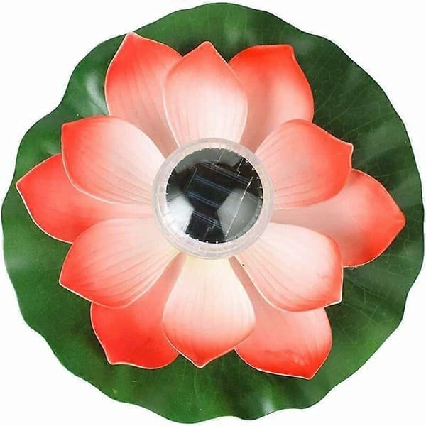 Flydende solcellelampe til pool, LED lotuslys, vandtæt solcellelampe til blomsterhave, lotusblomstlanterne, solcellelanterne fl