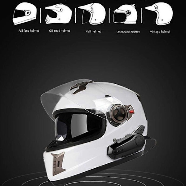 Motorcykel Bluetooth Headset Intercom med Brusreduceringsfunktion