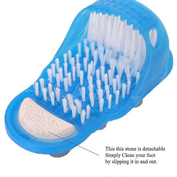 Badeværelse Bruser Ingen Bøjning Fødder Børste Fod Rengøring Børstehår Hjemmesko Vaskemaskine Bade Skrubber Massager Stick På Gulv