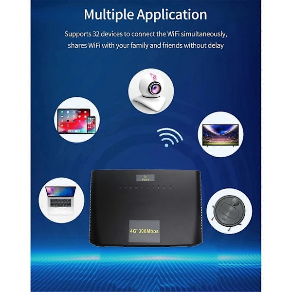 H305 4G LTE CAT4 Router Hotspot EU-stik