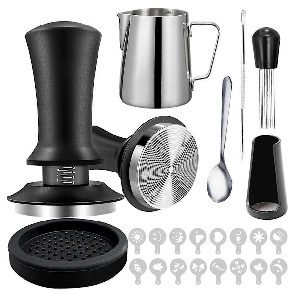 22 st Espresso Tillbehör Kaffe Espresso Tamper Set 51mm