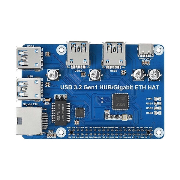 för USB 3.2 Gen1 HUB ETH HAT Expansionskort