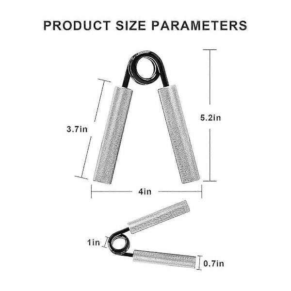 6 st 100LB - 350LBs Handgreppstränare Fitness Handgrepp Set, Kolstål No Heavy-Duty Grip St