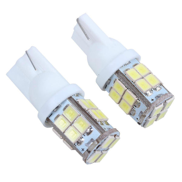 2 X T10 194 W5w 1210 Smd 20 Led Instrumentbräda Lampa Registreringsskylt Ljus Vit