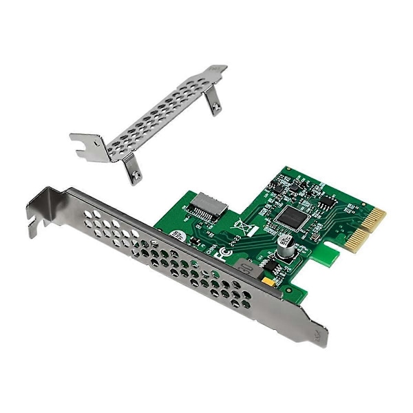 PCIE Expansionskort PCI Express X2 Enkel Port TYPE-E USB3.1 10Gbps Expansionskort ASM3142 Chip för Stationär Laptop