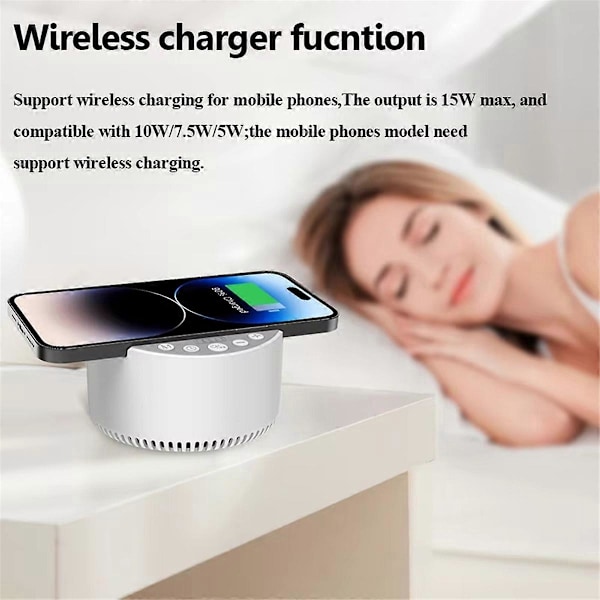 Mini Portabel Vitbrus Bluetooth Högtalare med 15W Laddning