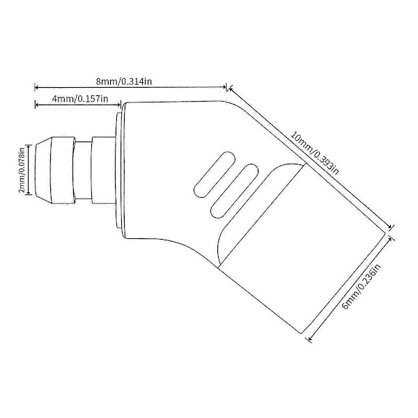 0.78 2Pin Hona EAR Hane Hörlursadapter till Hörlurar Headset B