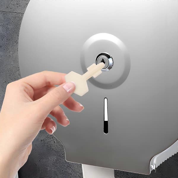 Nøkkel til toalettpapirdispenser, erstatningsnøkkel til papirhåndkledispenser, nøkkel til rullpapirdispenser