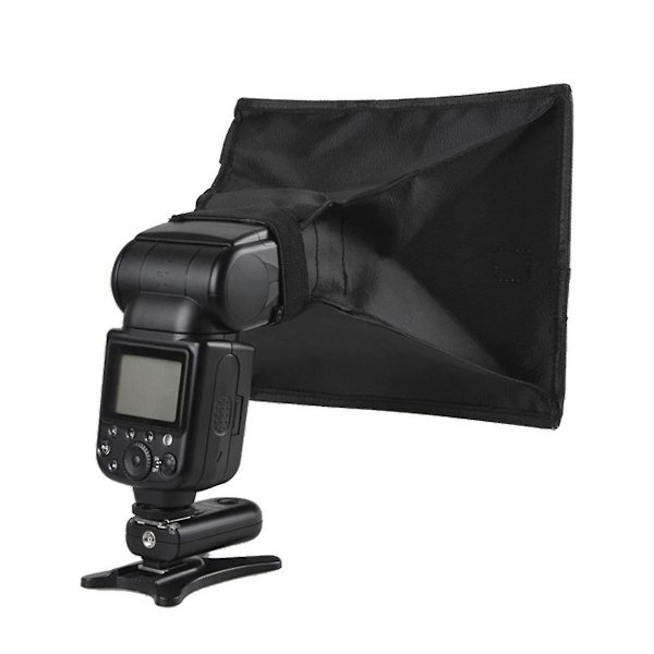 Universal Extern Blixtskydd Fyllnadsljus Portabel Mini Softbox Takblixt 20X30cm för DSLR-kamera