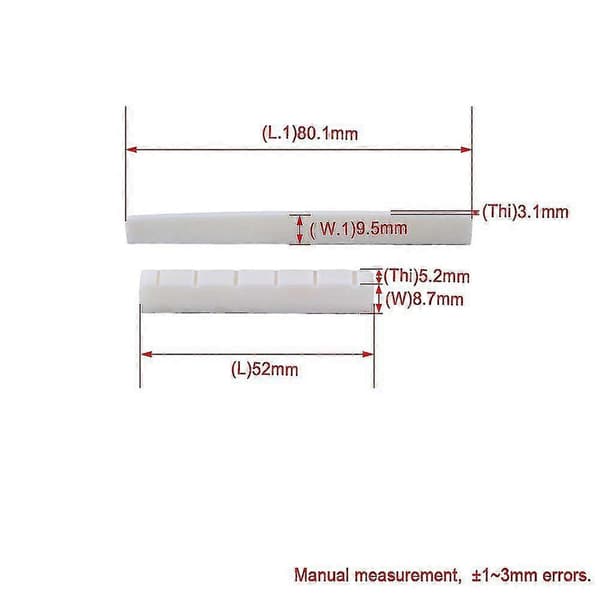 5 Sett Gitar 80mm B Bro Mutter For 6 Strengs Gitar
