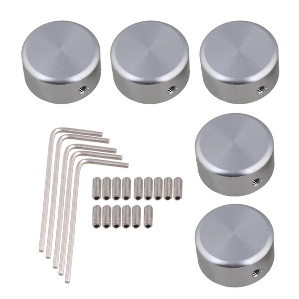 5x Silverlegeringskåpa för gitarr S 23x11mm