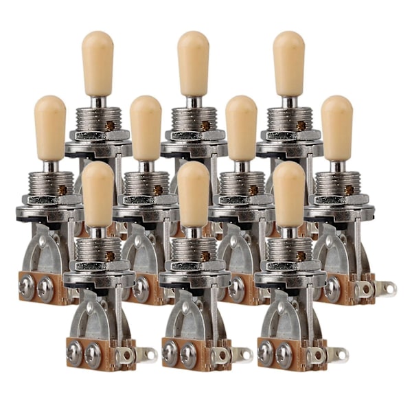 3-vägs Gitarr S Pickup Selector Toggle S Gul Spets Set Om 10