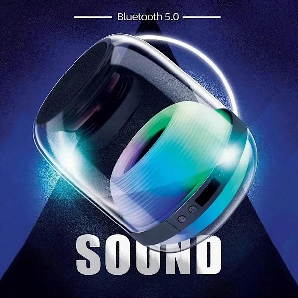 Trådlös Bluetooth Högtalare LED Subwoofer HIFI Ljudkvalitet, A