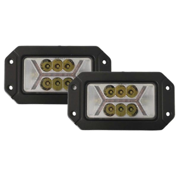 40w Led Offroad Arbejdslys Rektangulær X Tågelygte Blåt Lys Til Bil Lastbil Atv Trailer Motorcykel