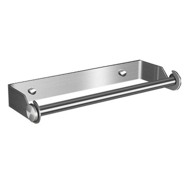 Självhäftande pappershanddukshållare under skåp - silver - 27cm Silver