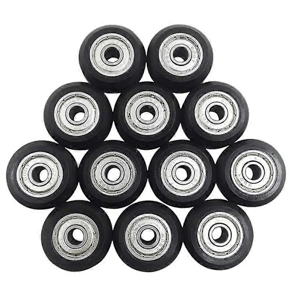 12 stk. 625Zz Plast Remhjul med Lejer Gear til 3D Printer