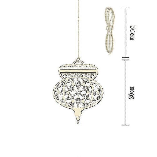 6 st Eid Dan Mubarak Ornament Islamisk Hängande Gör-det-själv