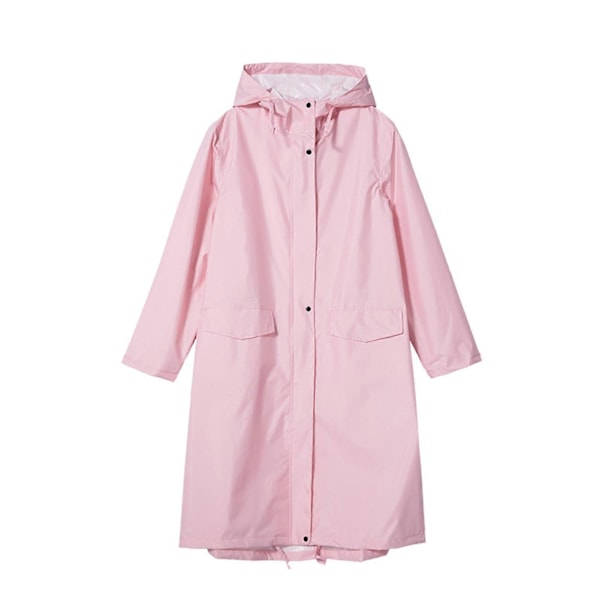 Enfärgad Regnrock Vattentät 210D Polyestertyg Unisex Regnjacka för Utomhusbruk Pink XL