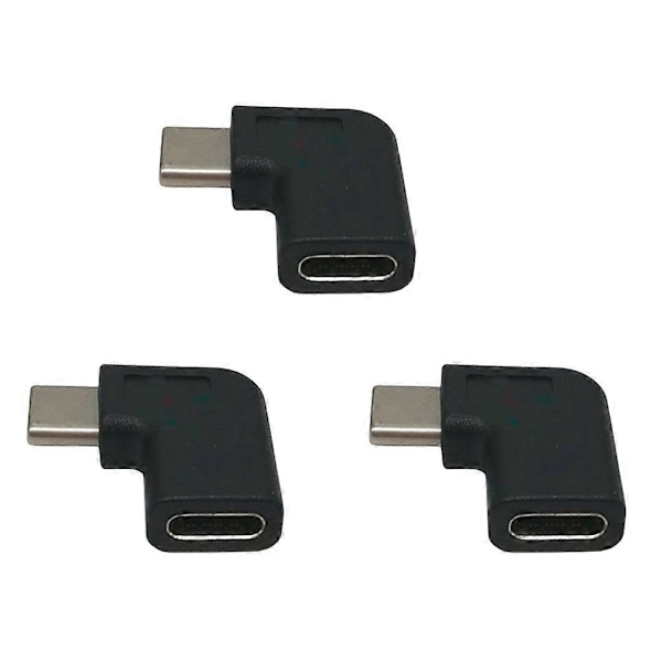 3 st USB-kontaktadapter 90 grader USB C USB Hona Telefon USB Typ C Hub Adapter USB C Micro USB Typ C Hane Hona