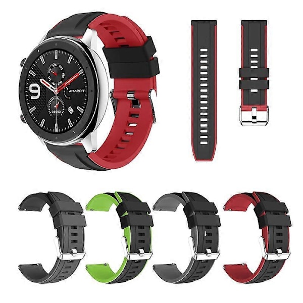 20/22mm Repskyddande Vattentätt Klockarmband Silikon Armbandsbyte Kompatibelt med HUAWEI GT2 Grey 20 mm