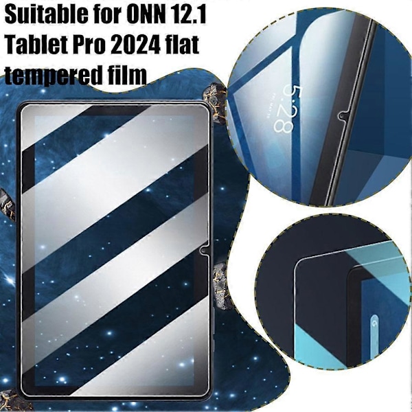 Härdat glas för ONN 12.1 Tablet Pro 2024 Tablet Skärmskyddsfilm 1 pcs