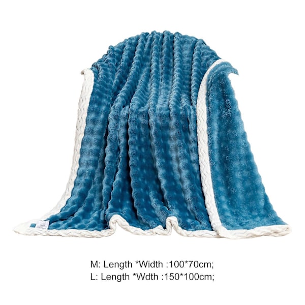 Sommarpläd Filt Fleece Filt Enfärgad Design Hudvänlig Andningsbar Hållbar Sömnad Tvättbar Sängfilt Camel L