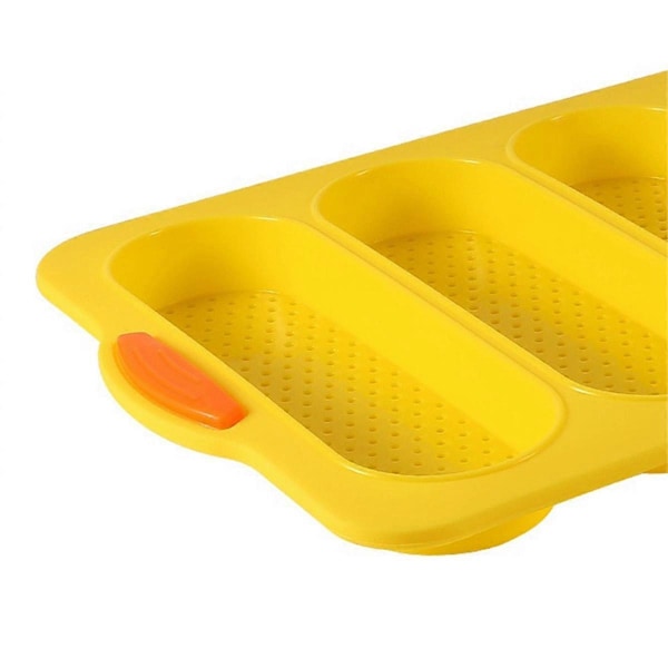 4-Facks Form för Franska Kakor, Fransk DIY Liten Brödform Non-Stick Vit