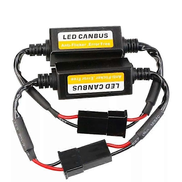2st 9V-36V H1 H4 H7 9005/9006/9012 LED-dekoder Billampor INGET Fel Canbus-kabel Varningsavstängare Dekoder