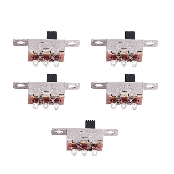 5 stk. x On-Off 2 Position SPDT 1P2T Panel Mini Skydekontakt