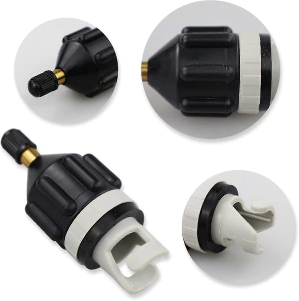 Uppblåsbar Båt Adapter Pump Konverterare Functal Ventil Adapter Ventil Adapter Pump Anslutning (Grå) (1st)