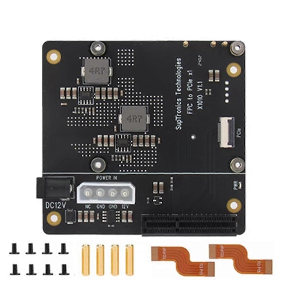 X1010 PCIe FFC -liitin tavalliseen PCIe X4 -paikan laajennuskorttiin 5
