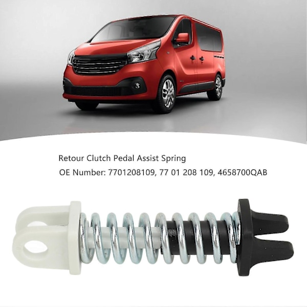 Vauxhall Vivaro A Kopplingspedal Assistansfjäder Ersättning - 77 01 208 109