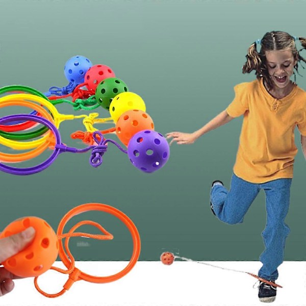 Skipper Ball-Skip Ball Leksak - Aktiv Fitnessleksak För Ungdomar I Naturen (Orange)