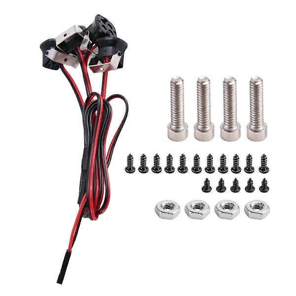 4LED Lampor för Axial SCX10 III -4 -6 1/10 RC Blått Ljus