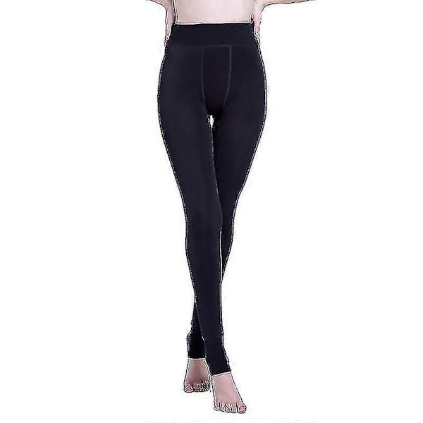 Fash Tjocka Varma Sömlöst Integrerade Inverterade Kashmir Leggings Varma Byxor Red XL