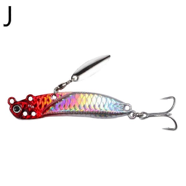 Fiskedrag Vibrationssked Hårda Beten Jigg Paljett Crankbait Wobbler Swimbait Red