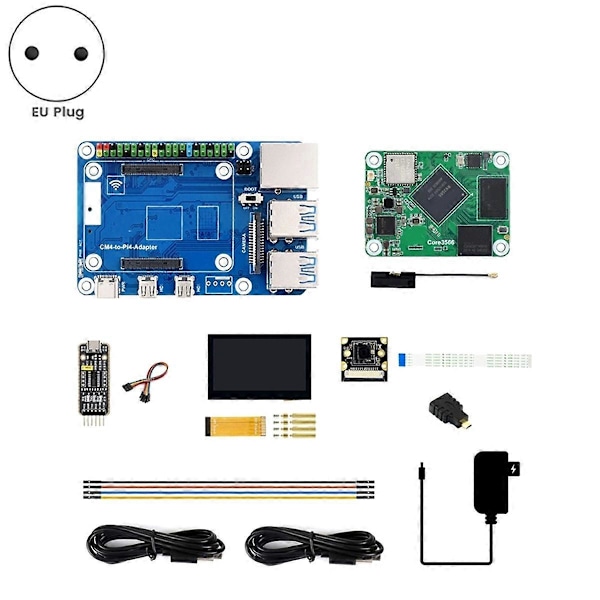 Core3566 Modul Kit RK3566 Quad-Core Processor med Skærm EU STIK