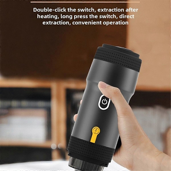 Automatisk Espressokapselmaskin, Portabel USB, Silver